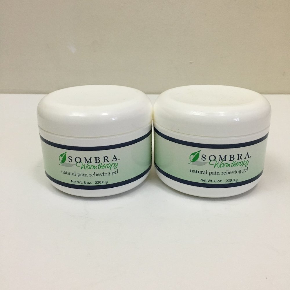 SOMBRA Worm Therapy Natural Pain Relieving Gel 1/2 filled 2 bottles of 8 oz